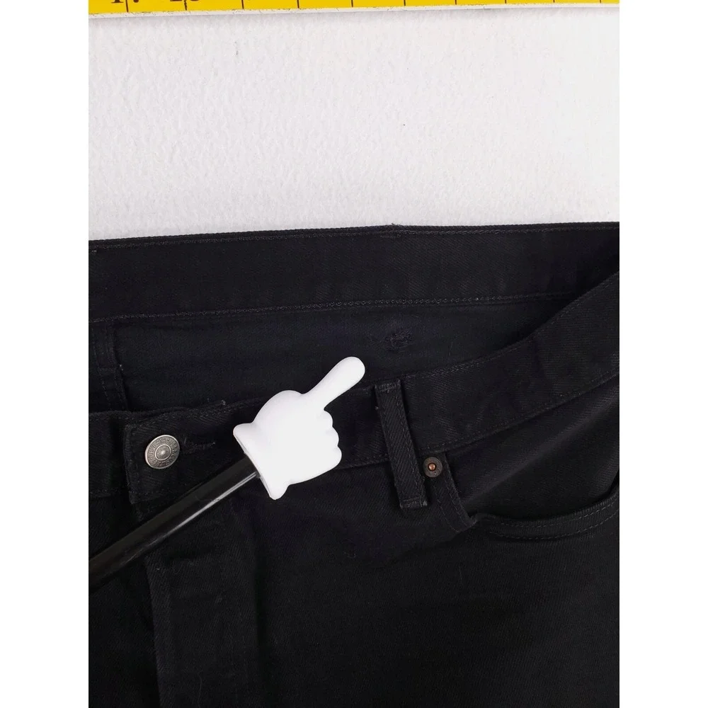 Levis 501 Jeans Mens 44x32 Black Original‎ Straight Button Fly Heavy Denim Pants